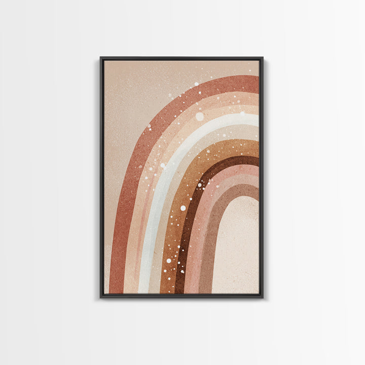 Boho Terracotta Rainbow Wall Art, Neutral Abstract Print, Earth Tone Decor, Nursery Wall Art, Minimalist Home Decor Gift