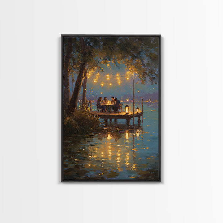 Vibrant Retro Futuristic Sunset With Lightning Over Neon Mountains Wall Art Canvas Print Modern Art For Home