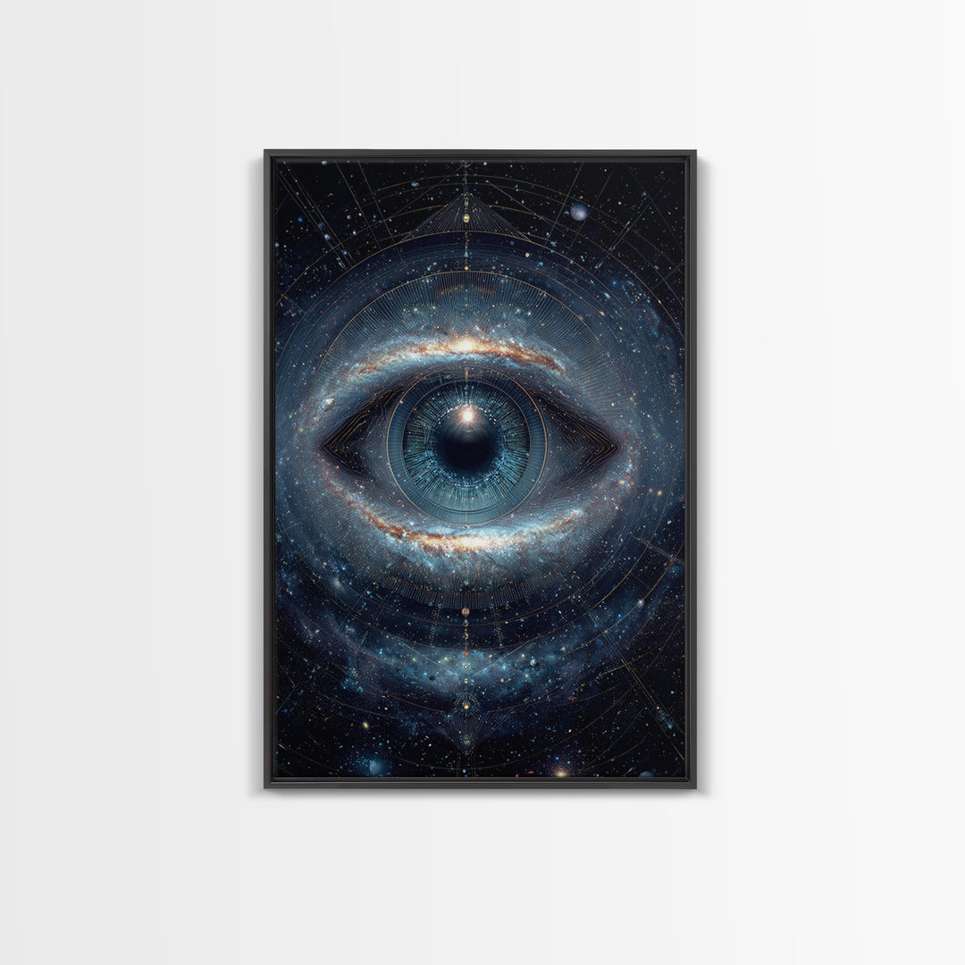 Cosmic Eye Galaxy Universe Abstract Space Art Canvas Print Modern Wall Art For Living Room Or Office Decor