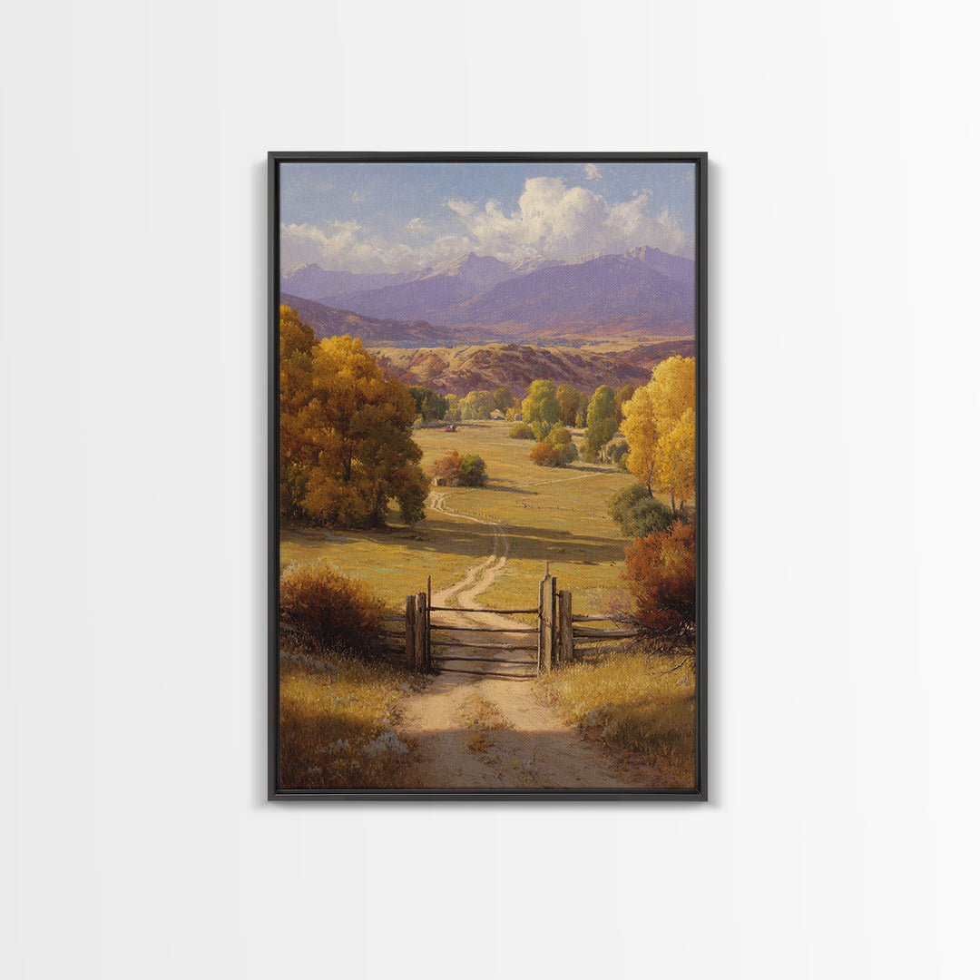 Colorful Abstract Floral Botanical Wall Art Painting Canvas Print For Modern Home And Living Room