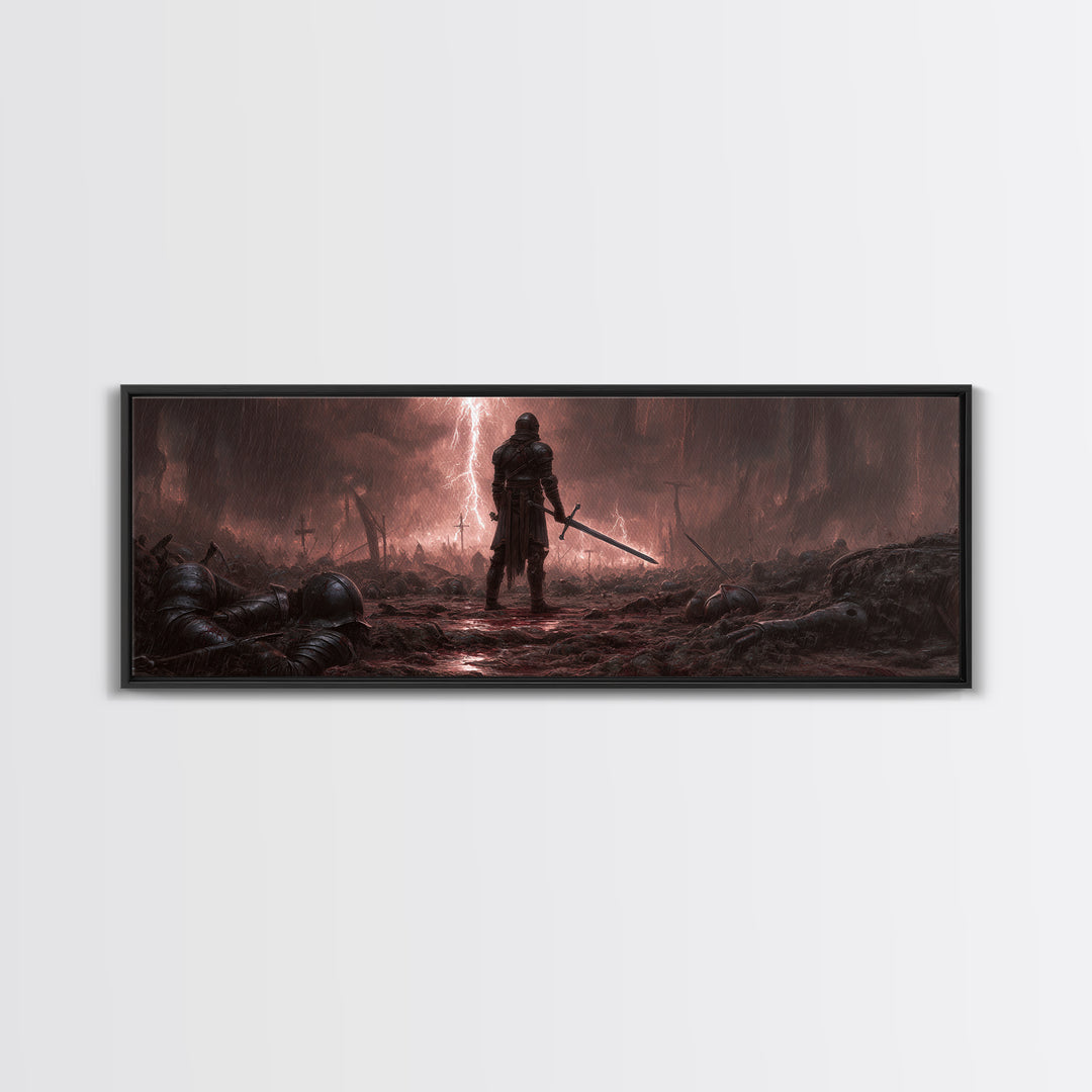Abstract Cosmic Skyline At Night With Towering Skyscrapers Under Starry Sky Wall Art Modern Canvas Print