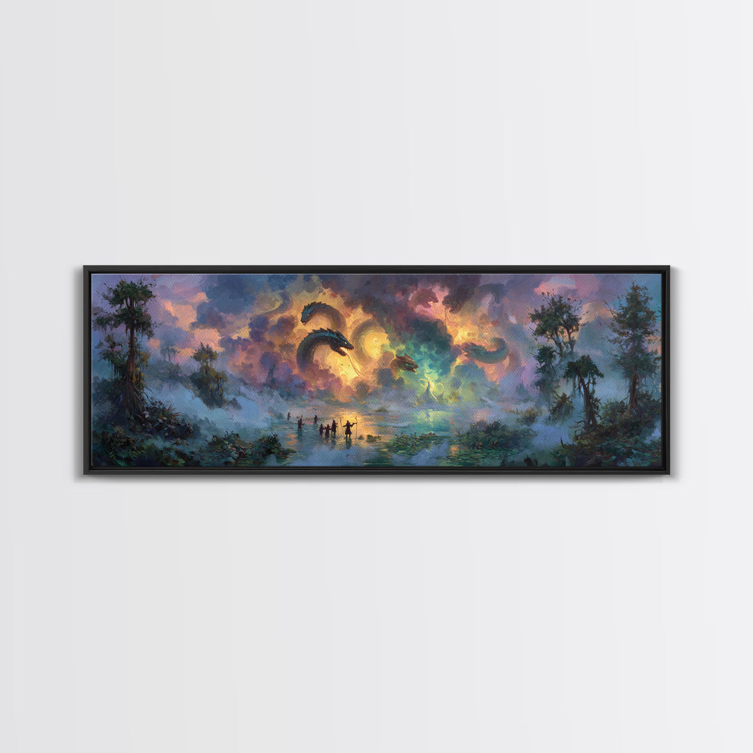 Panoramic View Of Pilgrims At Holy Kaaba Mecca Cityscape Painting Framed Canvas Print Religious Islamic Wall Art For Home Decor