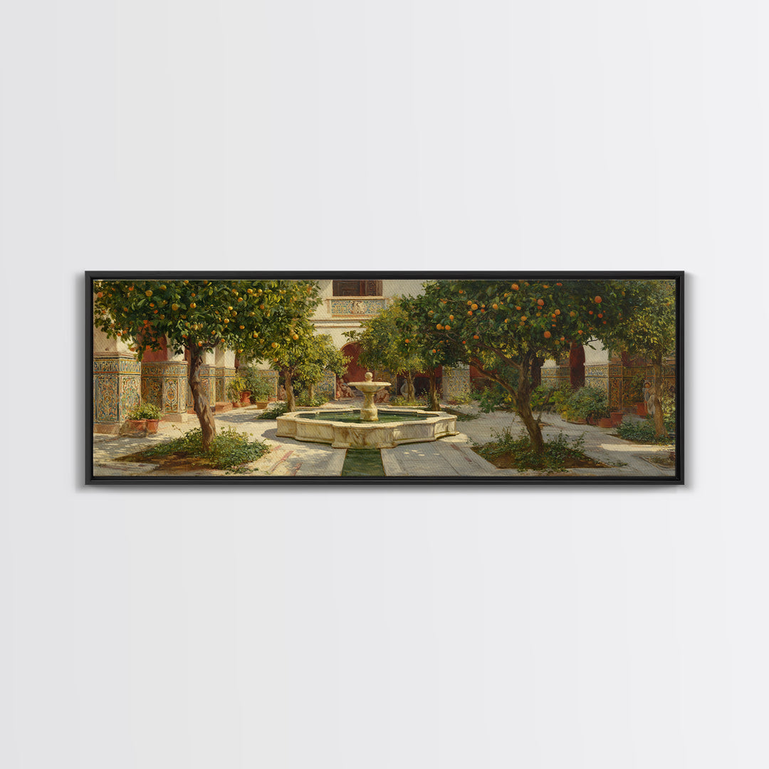 Classic European Cityscape With Modern Skyline And Glowing Lights At Dusk - Elegant Wall Art Framed Canvas Print For Living Room Decor