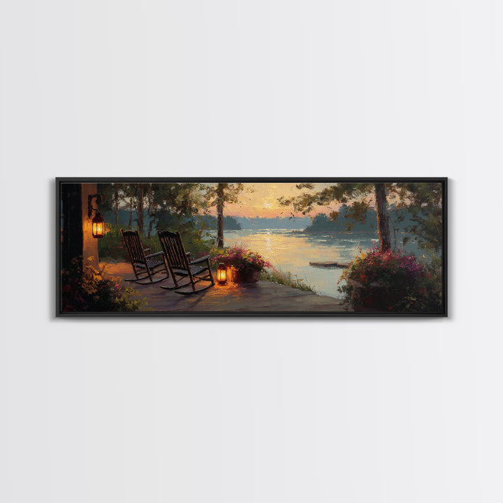 Still Life Painting Of Nautical Essentials With Rope, Hat And Oar On Weathered Dock Rustic Coastal Wall Art