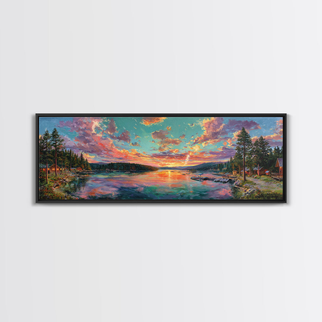 Urban Subway Staircase With Majestic Tiger Mural Wall Art Canvas Print For Man Cave Decor