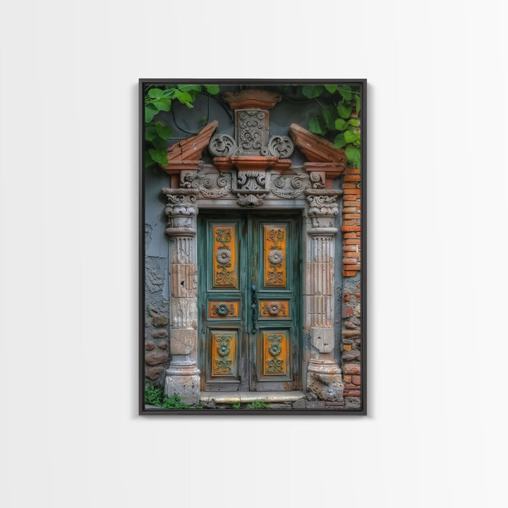 Change223 Colorful Indian Architecture Canvas Print, Traditional Art if India, Photography Print, Indian Wall Art, Living Room Decor