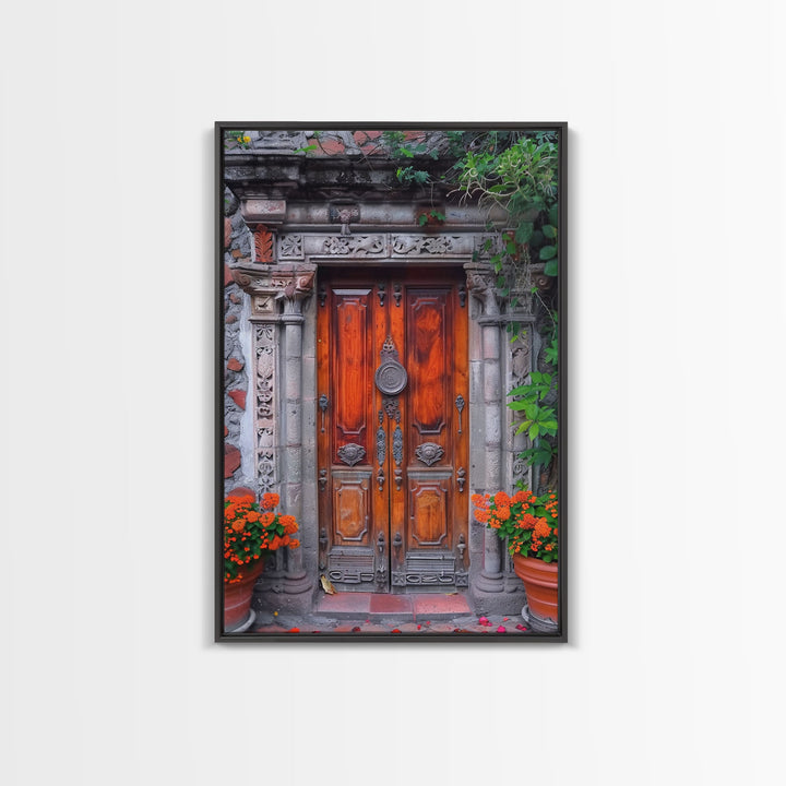 Change345 Colorful Indian Architecture Canvas Print, Traditional Art if India, Photography Print, Indian Wall Art, Living Room Decor