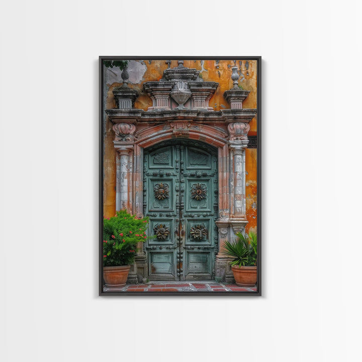 Change34 Colorful Indian Architecture Canvas Print, Traditional Art if India, Photography Print, Indian Wall Art, Living Room Decor