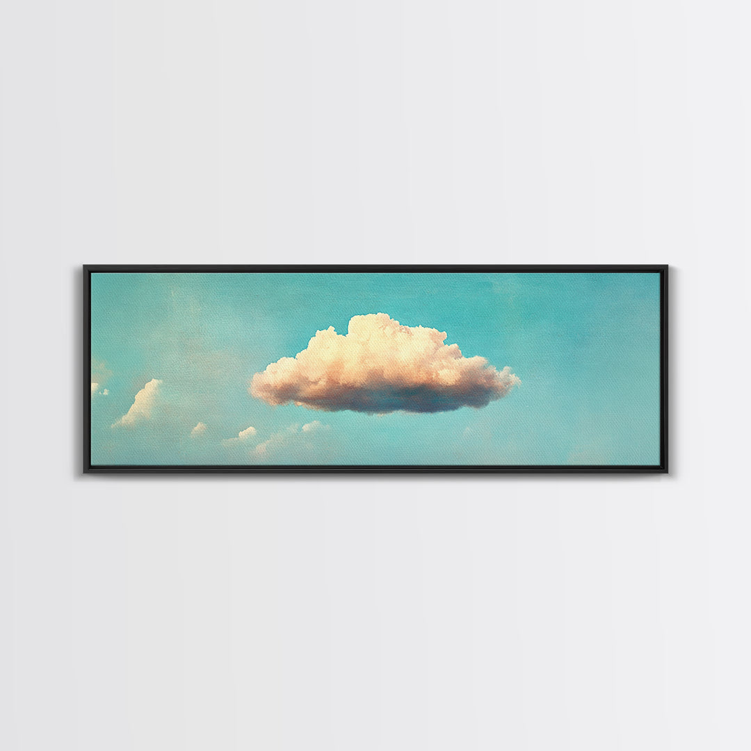 Clouds Wall Art - Living Room Canvas Print - Cloud Decor - Cloudy Sky - Signs For Home / Extra Large Wall Art / Large Horizontal Art