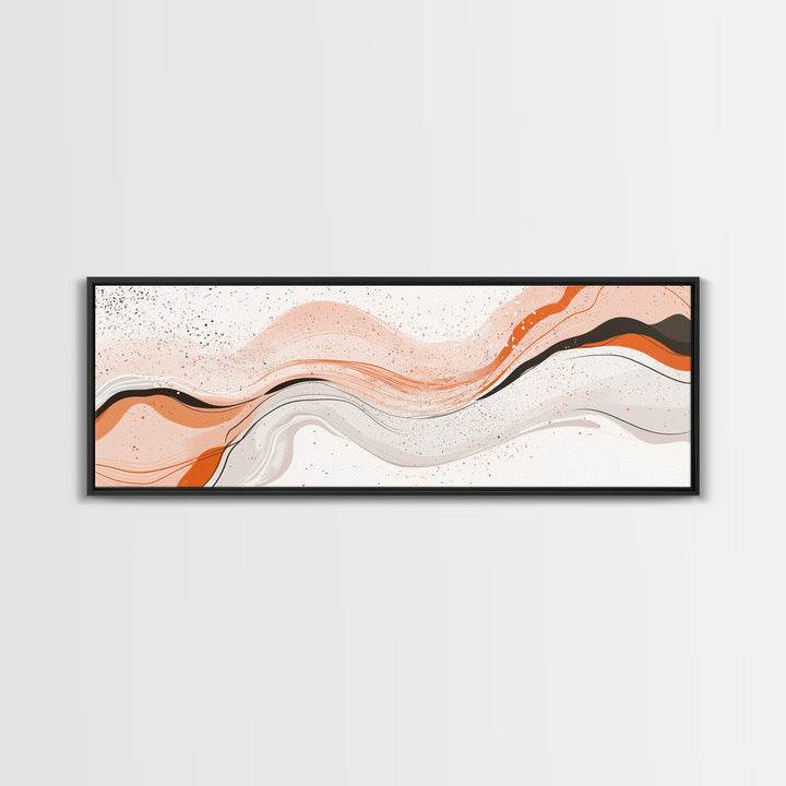 Beige, Black and Grey Swirl Art, Black & Beige Abstract Art Print, Tropical Wall Art, Abstract Wall Art, Living Room Wall Art / Home Decor