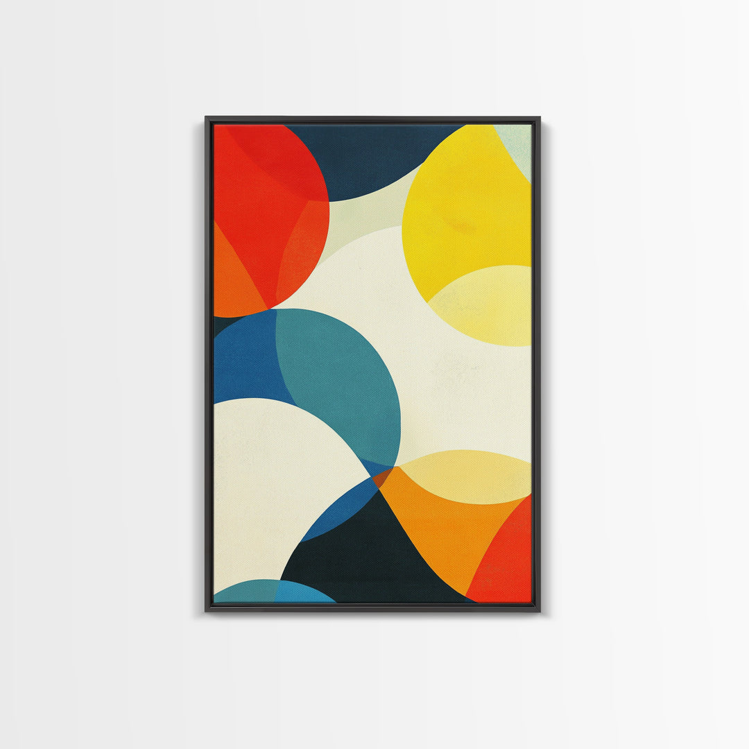 Large Colorful Abstract Art Painting Canvas Print, Abstract Extra Large Wall Art, Vertical Print