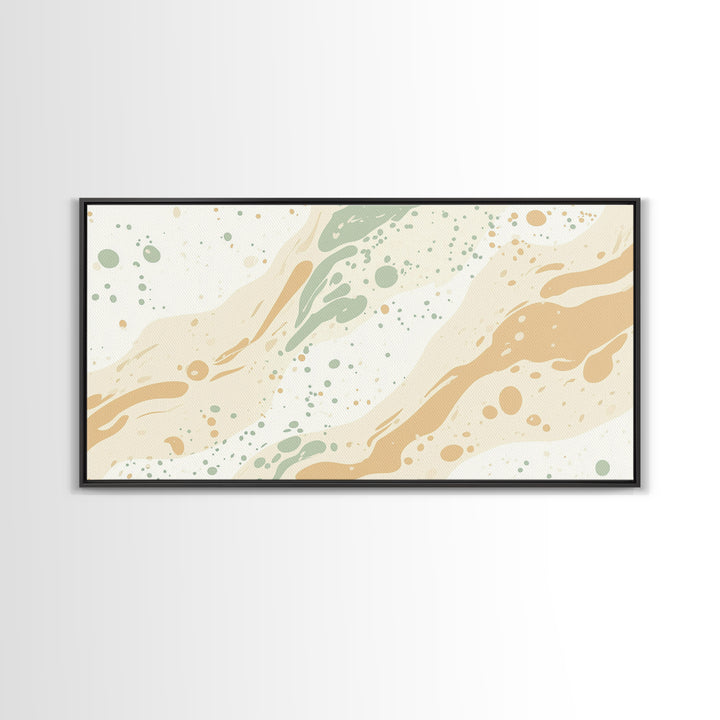 Brush Strokes - Canvas Print - Midcentury Modern Wall Art - Wood Framed Art - Home Decor - Cute Modern Art