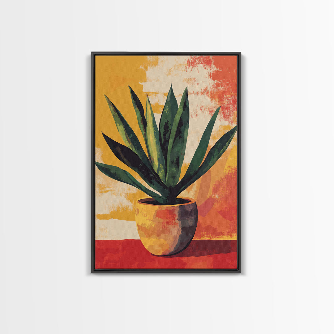 Aloe Vera Painting Print, Mexicano Wall Art, Southwestern Style Art, Arizona Art, Aloe Vera Art Print, Rustic Farmhouse home Decor, Kitchen Art