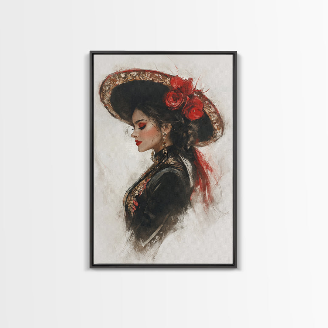 The Matador - Framed Canvas Print - Spanish Style Art - Cultural Home Decor