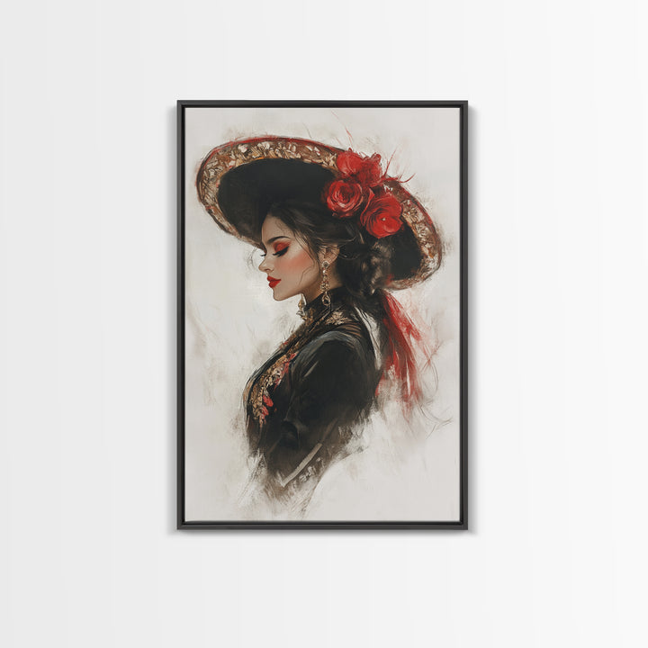 The Matador - Framed Canvas Print - Spanish Style Art - Cultural Home Decor