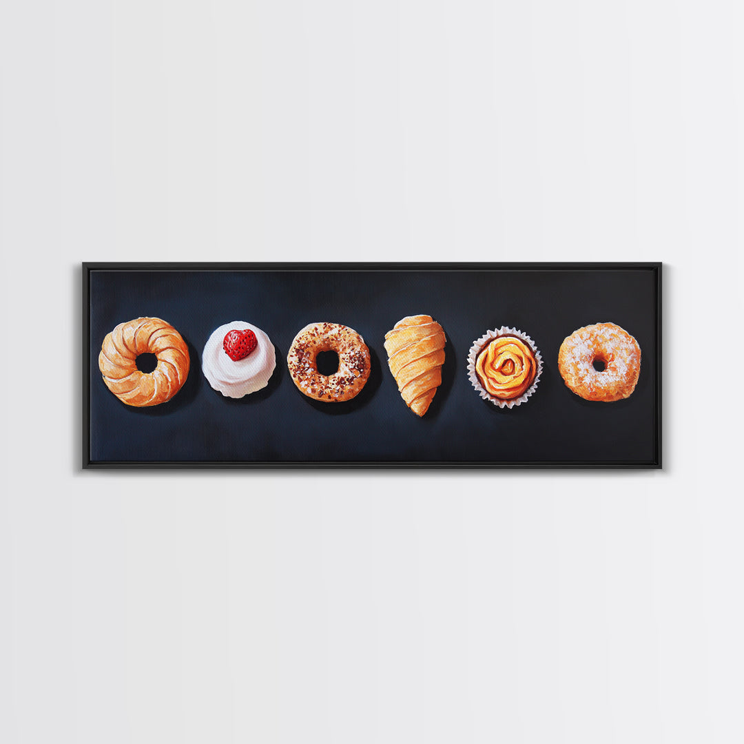 Pastries Painting Print, Bakery Wall Art, Art for Bakery, Food Painting, Kitchen Decor, Food Art, Food Paintings, Food Illustration