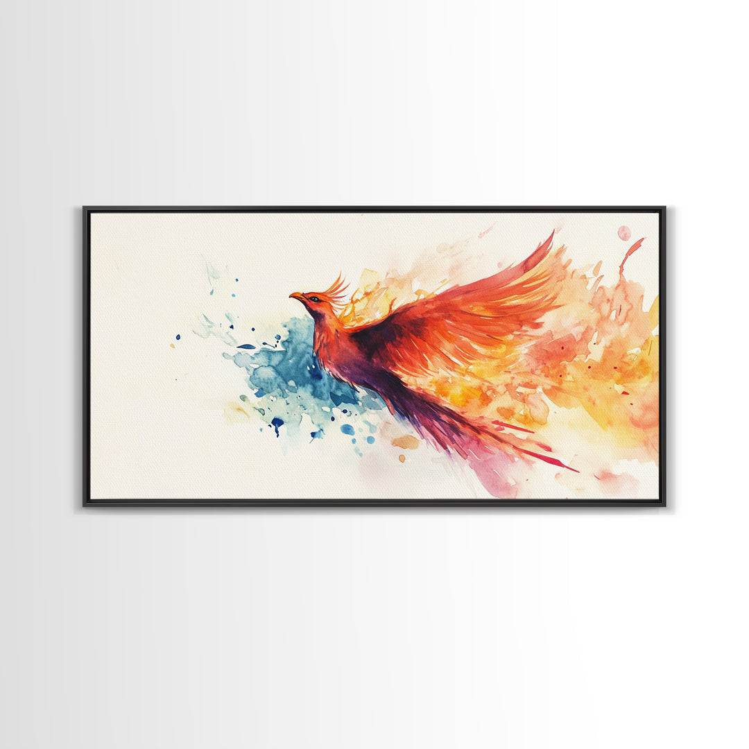 Phoenix In Flight - Canvas Print - Inspirational Wall Art