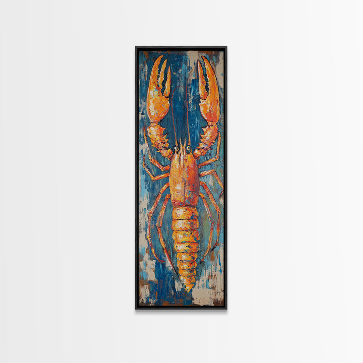 Lobster Painting, Coastal Wall Art, Nautical Decor, Seafood Art, Framed  Print, Rustic Wall Art, Farmhouse Art, Kitchen Wall Art