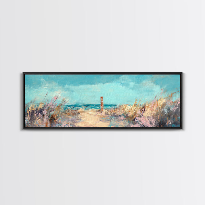 Ocean Breeze, Seaside Escape, Coastal Painting, Framed Canvas Print, Beach Wall Art, Home Decor, Modern Art, Bedroom Decor
