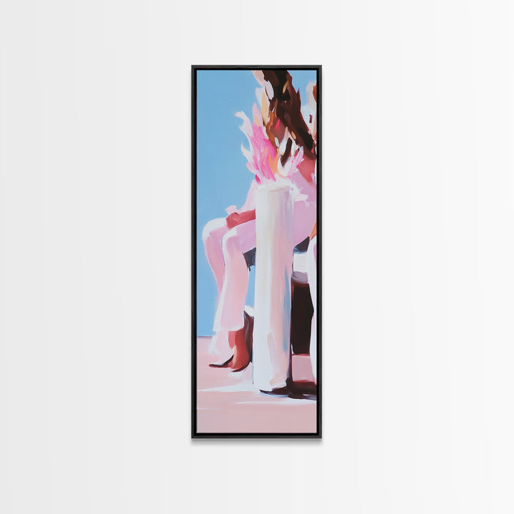 Contemporary Fashion, Artistic Pose, Abstract Detail, Canvas Print, Minimalist Art, Fashion Wall Decor, Chic Home Style, Modern Aesthetic