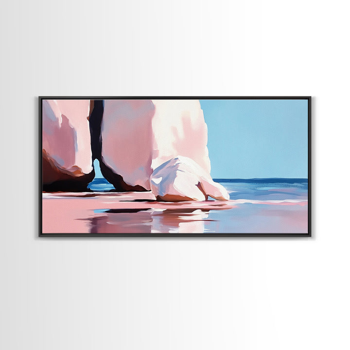 Archway Rocks, Coastal Beauty, Canvas Print, Minimalist Seascape, Natural Landscape, Large Wall Art, Ocean Home Decor, Living Room