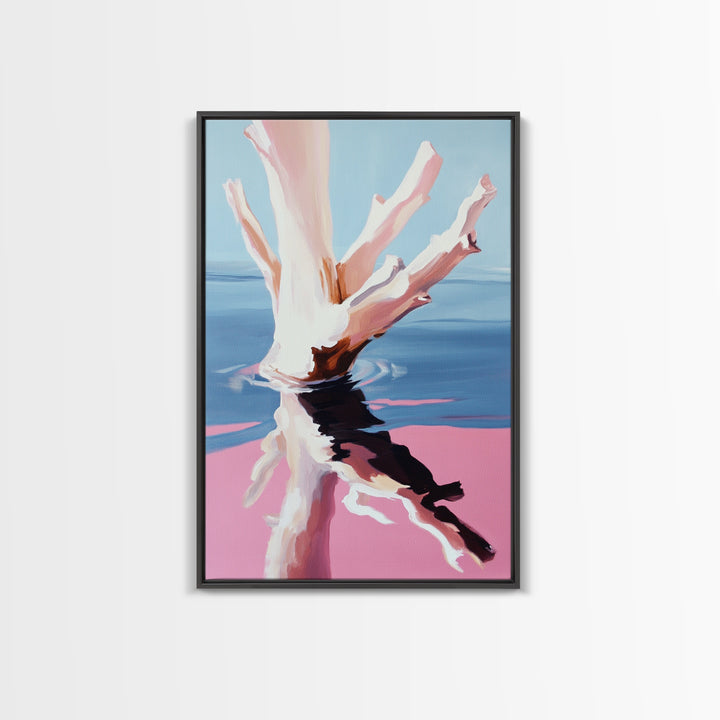 Abstract, Ocean Reflection, Coastal Art, Canvas Print, Modern Beach Wall Art, Minimalist Decor, Water Painting, Living Room Wall Art