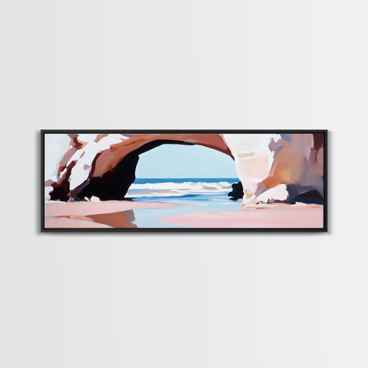 Ocean Arch, Coastal Landscape, Seaside Art, Canvas Print, Beach Wall Art, Living Room Decor, Nautical Wall Art, Modern Minimalist Art