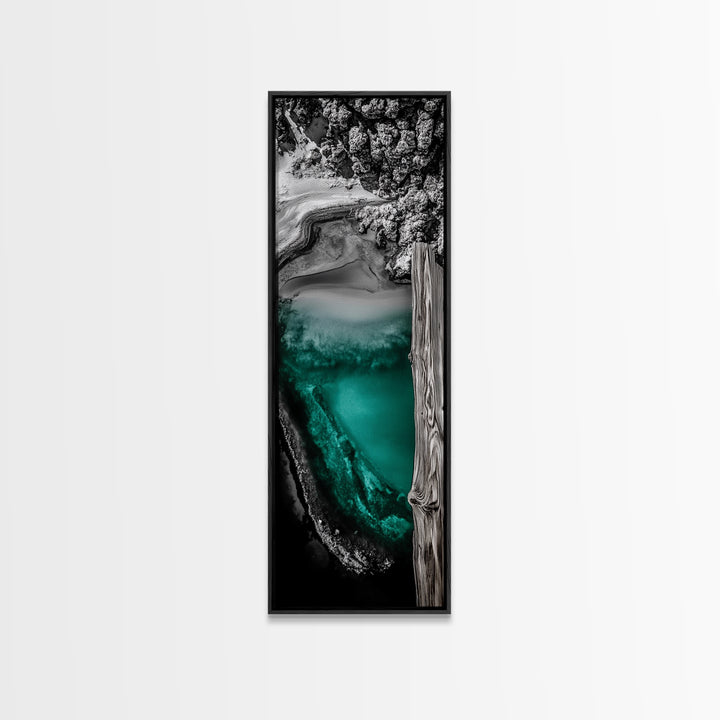 Abstract Landscape, Nature Wall Art, Modern Home Decor, Canvas Print, Blue Green Painting, Living Room Artwork, Large Wall Art
