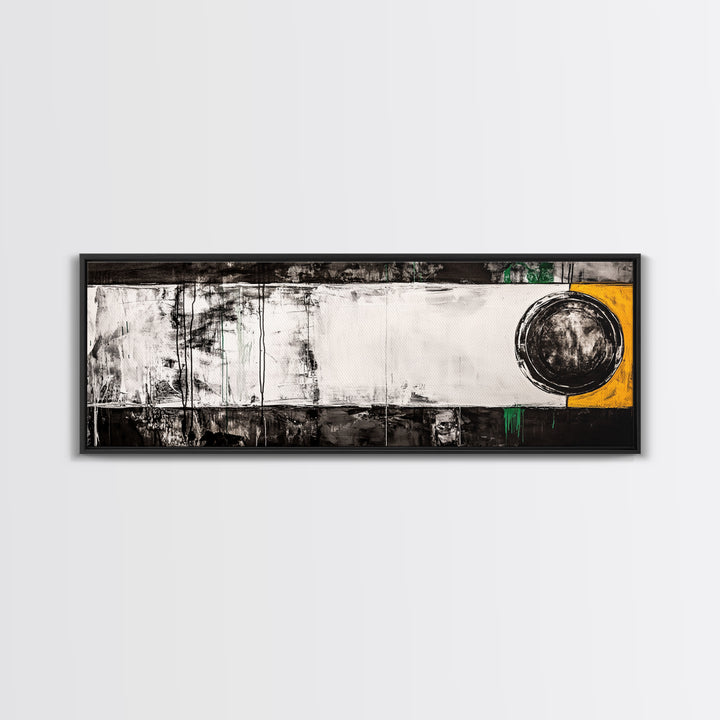 Abstract Geometry, Modern Art, Black and White Decor, Canvas Print, Bold Minimalist Painting, Office Wall Artwork, Unique Statement Piece