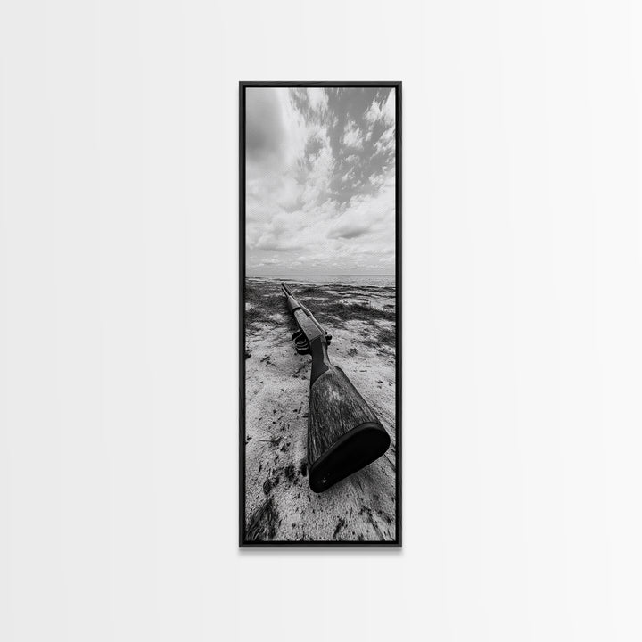 Shotgun Beach, Western Art, Coastal Edge, Canvas Print, Masculine Wall Decor, Cabin Style, Rustic Photography, Dramatic Sky