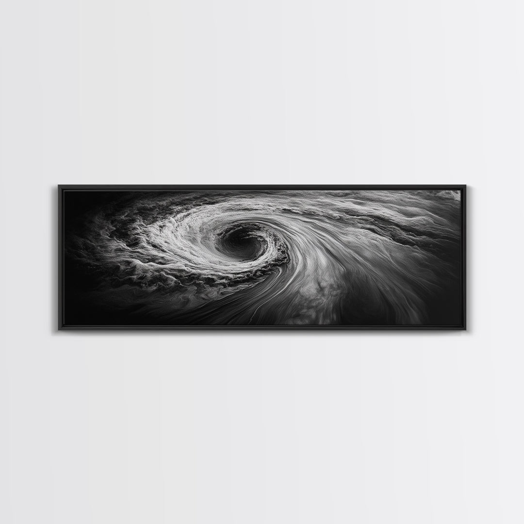 Ocean Vortex, Surreal Motion, Abstract Water, Canvas Print, Modern Coastal Decor, Bathroom Wall Art, Minimalist Abstract Photography