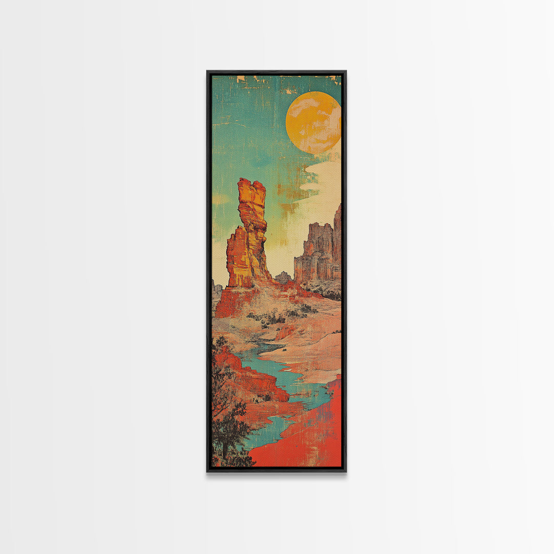 Desert Mesas And Turquoise River Wall Art, Southwest Landscape Print, Western Home Decor, Rustic Office Decor, Housewarming Gift