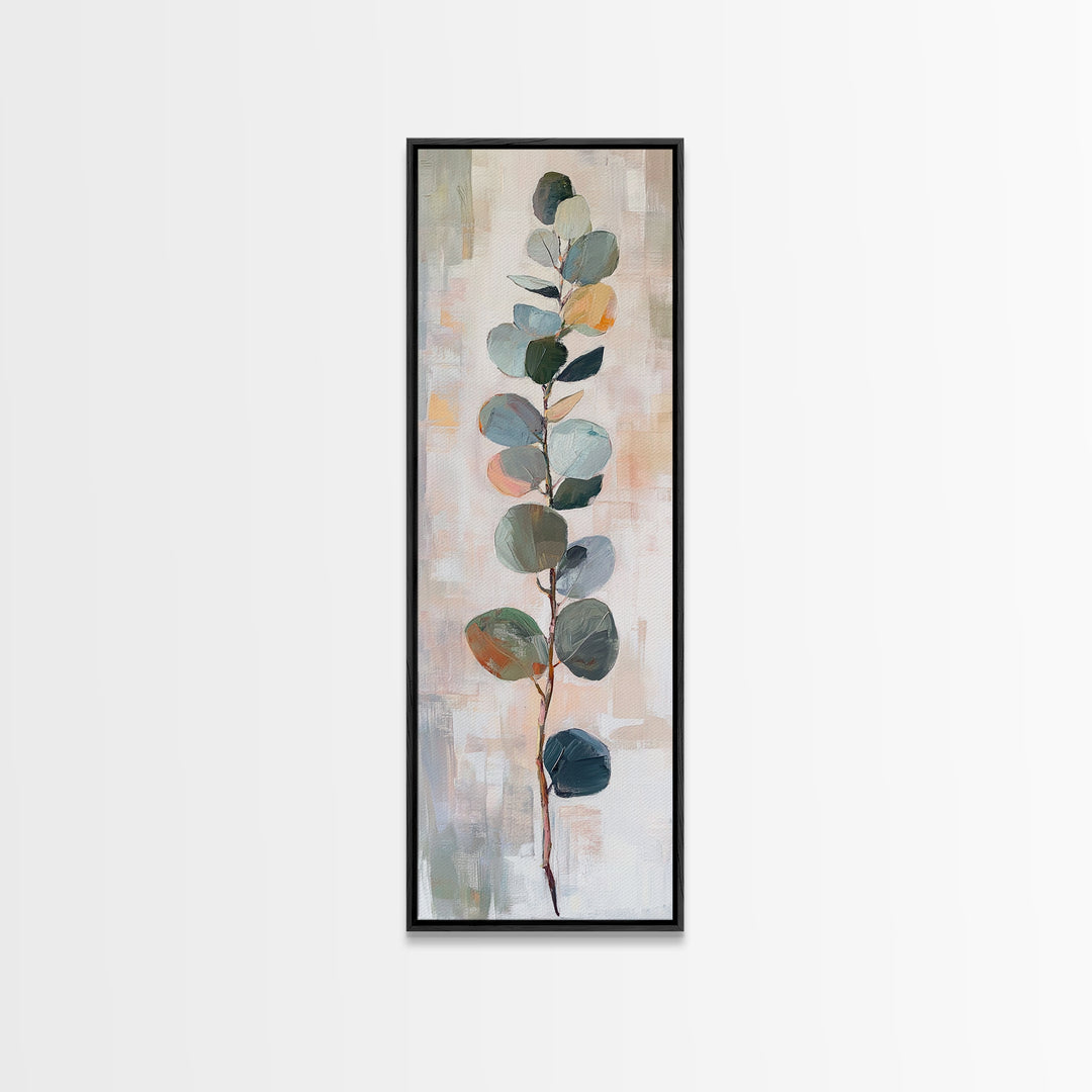 Minimal Eucalyptus Branch Botanical Wall Art, Sage Green Wall Decor, Neutral Botanical Art Print, Modern Farmhouse Home Decor