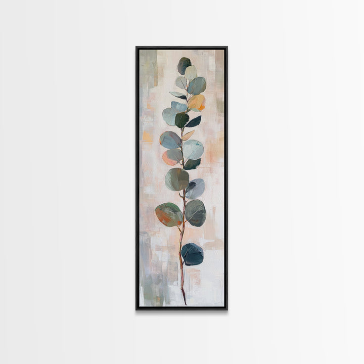 Minimal Eucalyptus Branch Botanical Wall Art, Sage Green Wall Decor, Neutral Botanical Art Print, Modern Farmhouse Home Decor