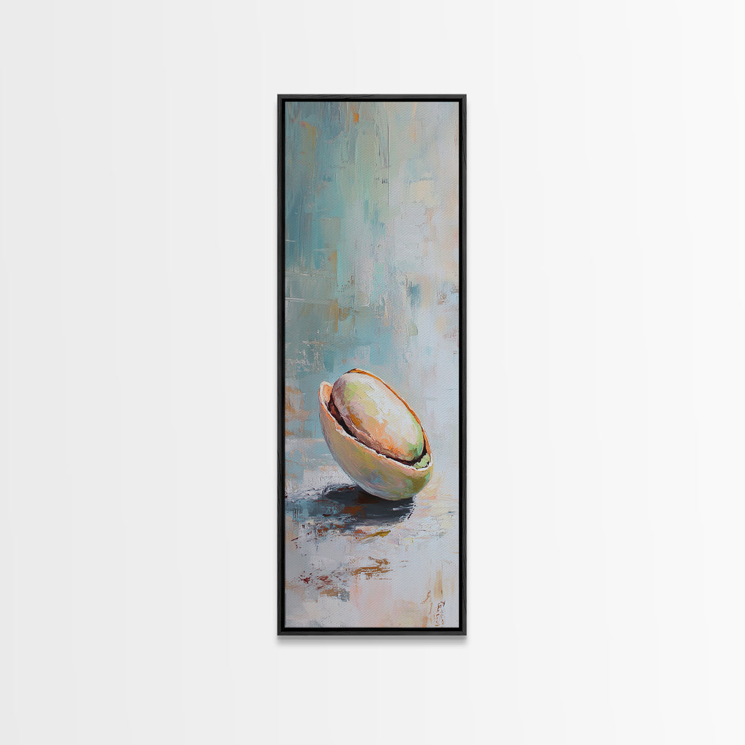 Sunlit Coconut Half Still Life Canvas Print, Tropical Kitchen Wall Decor, Coastal Art Print, Beach House Decor Gift For Her