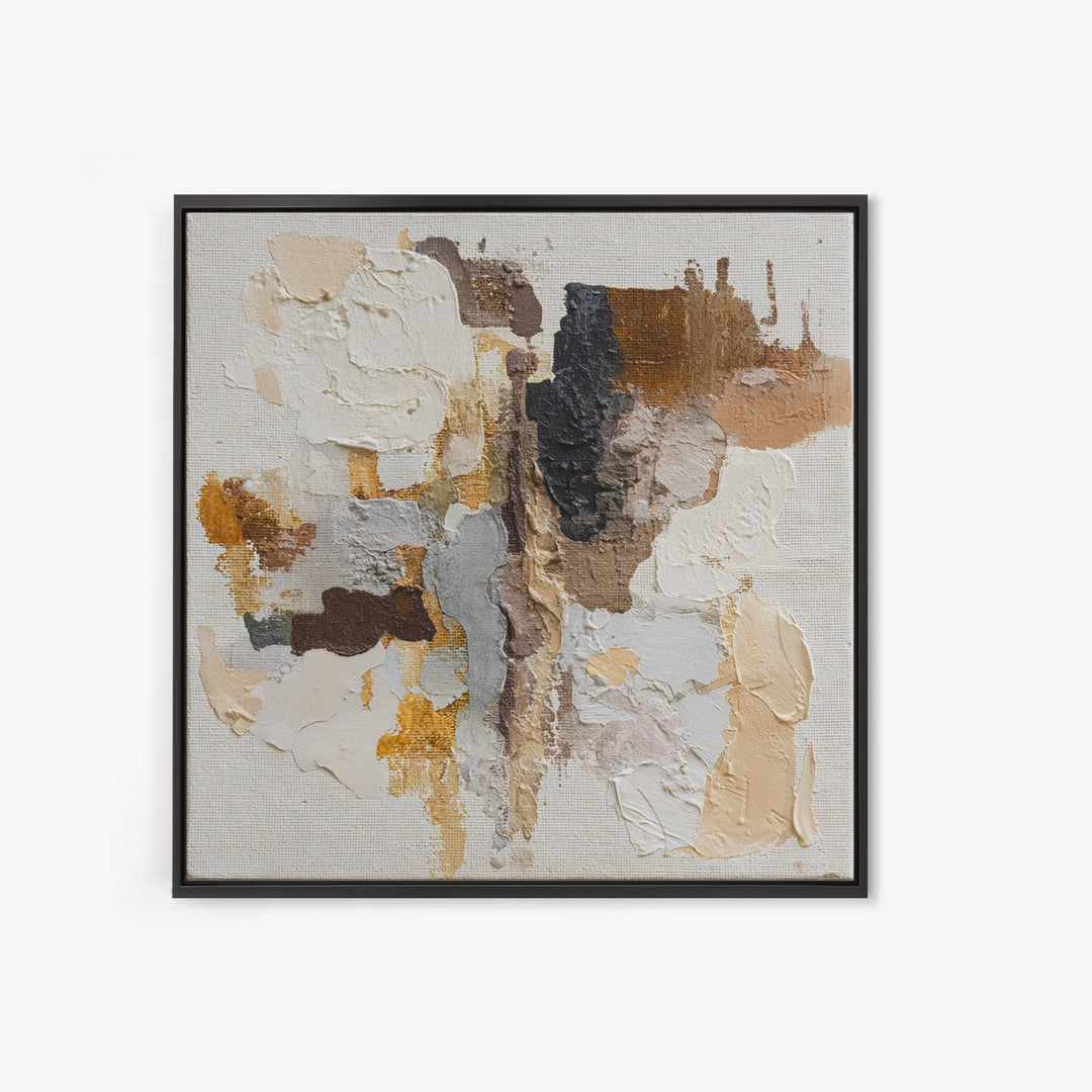 Warm Taupe Abstract Waves Canvas Print, Above Bed Art, Bedroom Decor, Abstract Art, Serenity, Living Room Wall Art, ABA-1x1-15