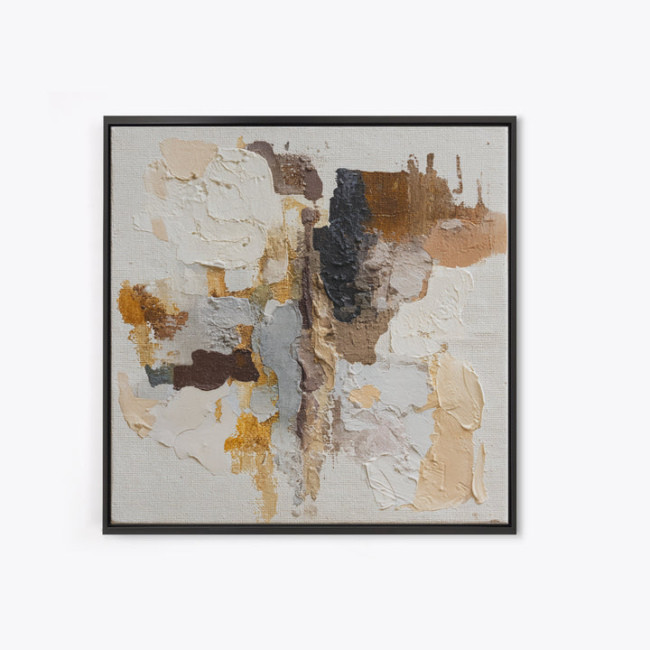 Warm Taupe Abstract Waves Canvas Print, Above Bed Art, Bedroom Decor, Abstract Art, Serenity, Living Room Wall Art, ABA-1x1-15