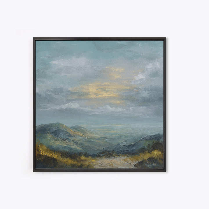 Soft Romantic Landscape Canvas Print, Above Bed Art, Living Room Wall Art, Bedroom Decor, Fine Art, Serenity, Luxury Decor, ABA-1x1-17