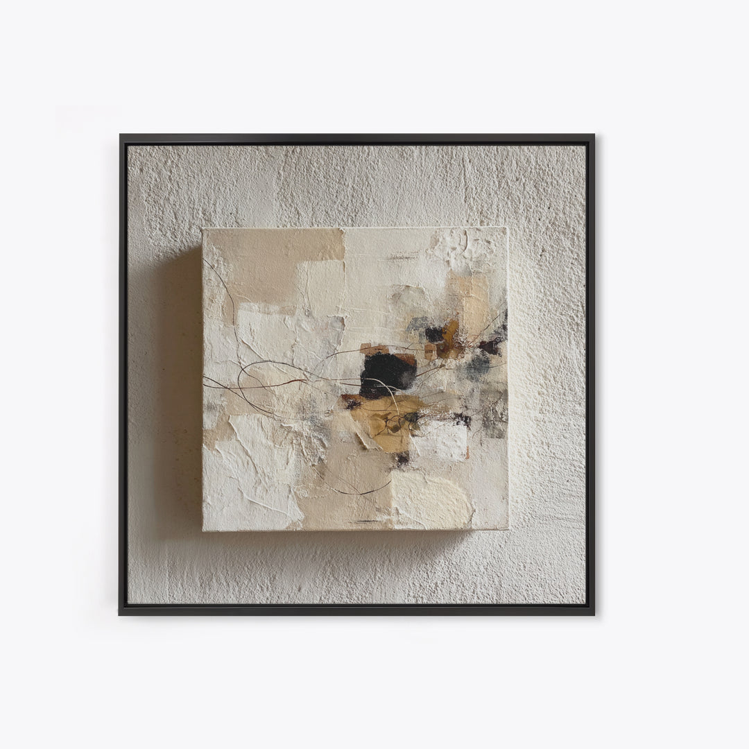 Minimal Two Figure Line Drawing Framed Canvas Print, Above Bed Art, Home Decor, Bedroom Decor, Fine Art, Serenity, ABA-1x1-32