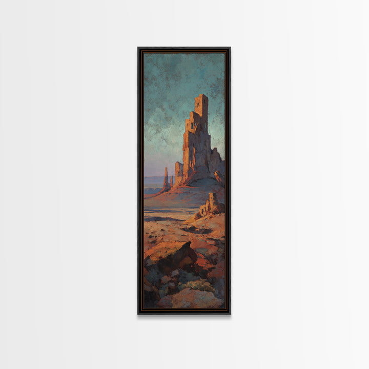 Dreamy Desert Sunset Canvas Print, Above Bed Art, Large Wall Art, Bedroom Decor, Fine Art, Serenity, Japanese Wall Art, ABA-1x3-43