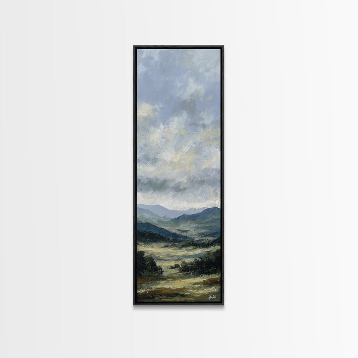 Soft Romantic Landscape Canvas Print, Above Bed Art, Art Print, Bedroom Decor, Fine Art, Serenity, Dorm Decor, Large Wall Art, ABA-1x3-77