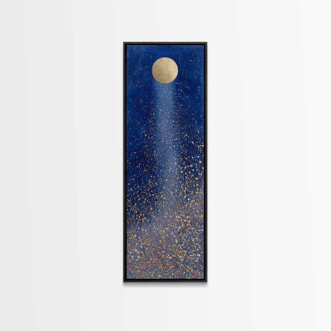 Subtle Celestial Scene Canvas Print, Above Bed Art, 3 Piece Wall Art, Bedroom Decor, Oil Painting, Serenity, Textured Painting, ABA-1x3-97