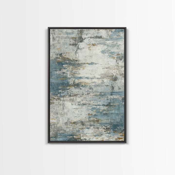 Japandi Ink Shapes Framed Canvas Print, Above Bed Art, Statement Artwork, Bedroom Decor, Fine Art, Serenity, Printable Wall Art, ABA-2x3-2
