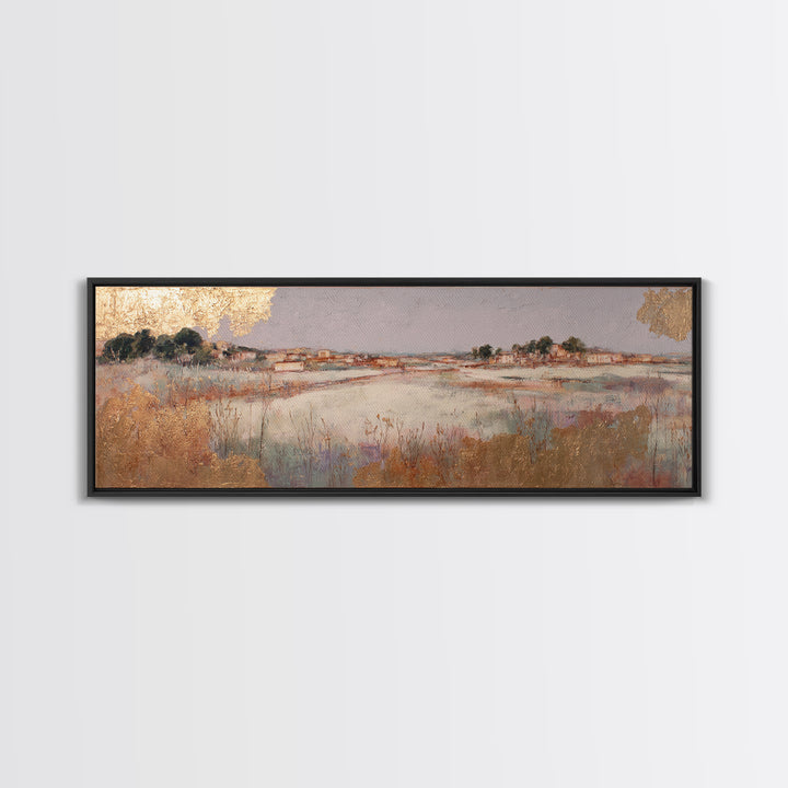 Oversized Lavender Field Framed Canvas Print, Above Bed Art, Wall Art, Bedroom Decor, Fine Art, Serenity, Digital Print, ABA-3x1-59