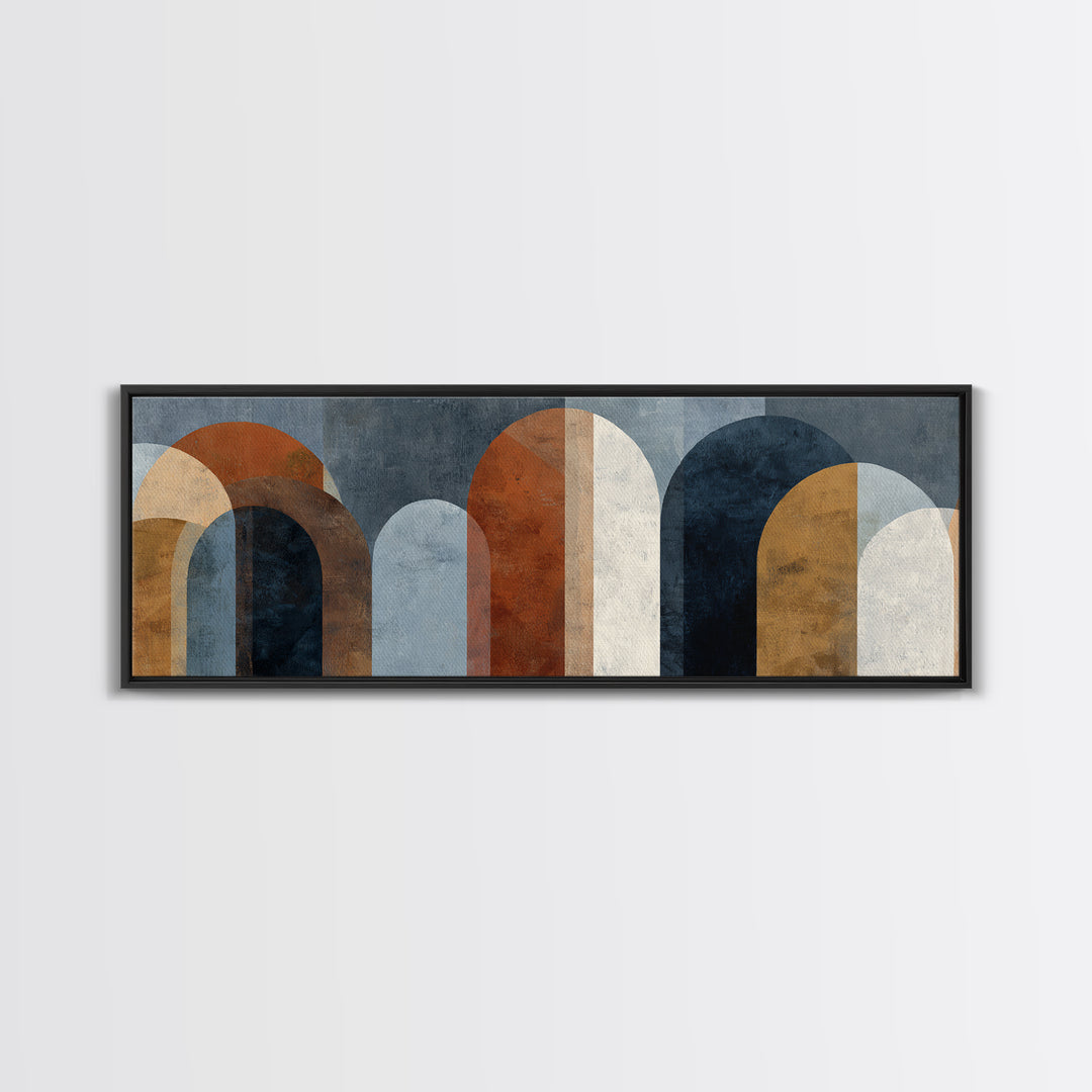 Neutral Abstract Arches Canvas Print, Above Bed Art, Wall Art Prints, Bedroom Decor, Fine Art, Serenity, Boho Wall Art, ABA-3x1-92