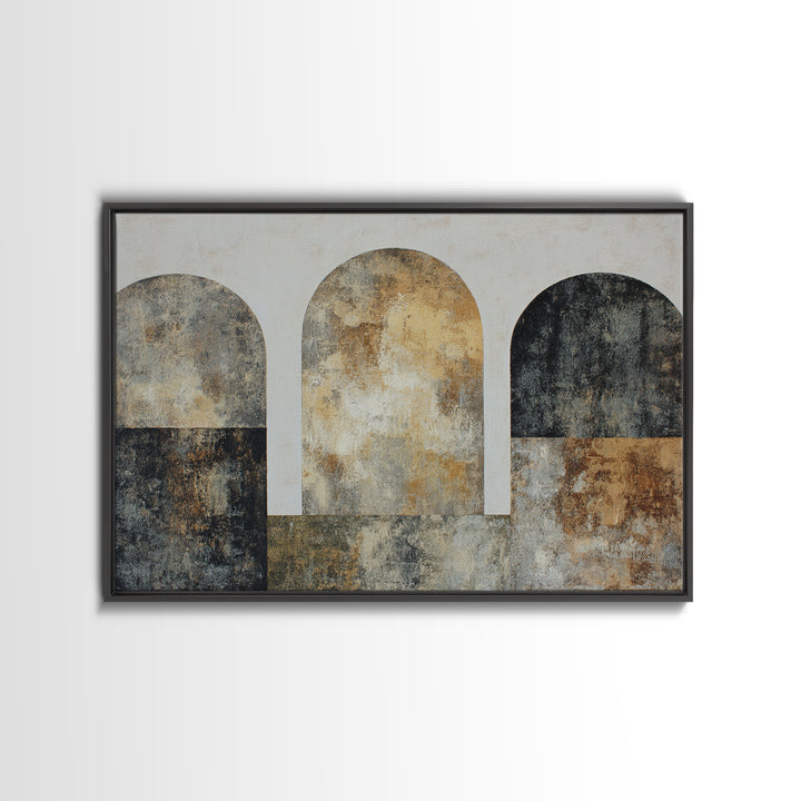 Neutral Abstract Arches Canvas Print, Above Bed Art, Bedroom Wall Decor, Bedroom Decor, Abstract Art, Serenity, ABA-3x2-56
