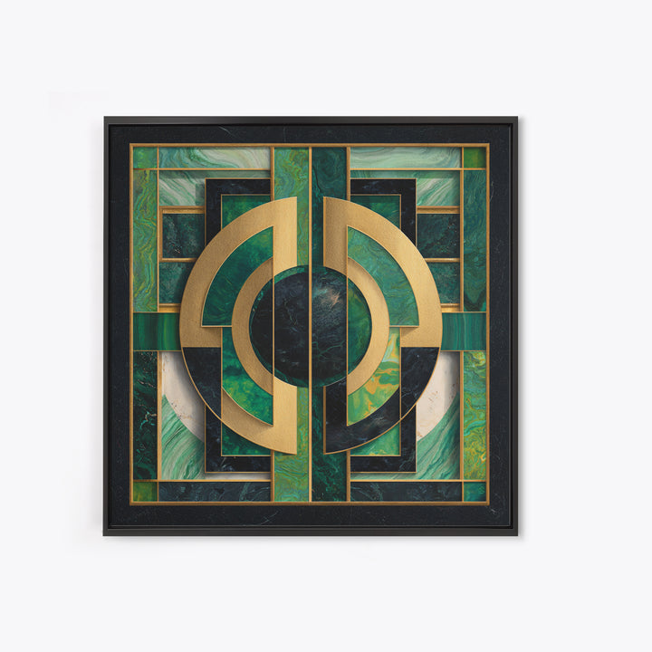 Deco Doorway Study Canvas Print, Art Deco Art, Art Deco, Living Room Decor, Oil Painting, Glamour, Art Deco Wallpaper, ADA-1x1-15
