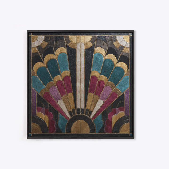 Jazz Trumpet Player Framed Canvas Print, Art Deco Art, Apartment Decor, Living Room Decor, Fine Art, Glamour, Gallery Decor, ADA-1x1-52