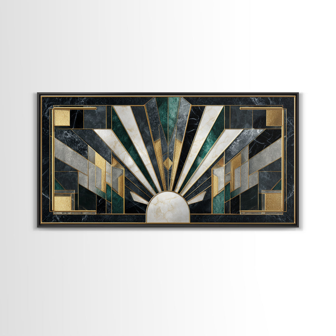 Luxury Cocktail Glass Framed Canvas Print, Art Deco Art, Printable Art, Living Room Decor, Abstract Art, Glamour, Neutral Decor, ADA-2x1-97