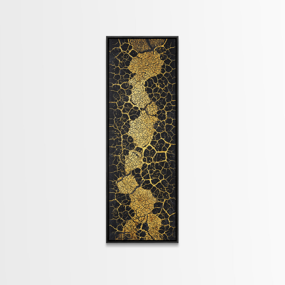 Gold Abstract Africa Map Wall Art, African Abstract, Black And Gold Art, Textured Art Print, Modern African Home Decor Gift
